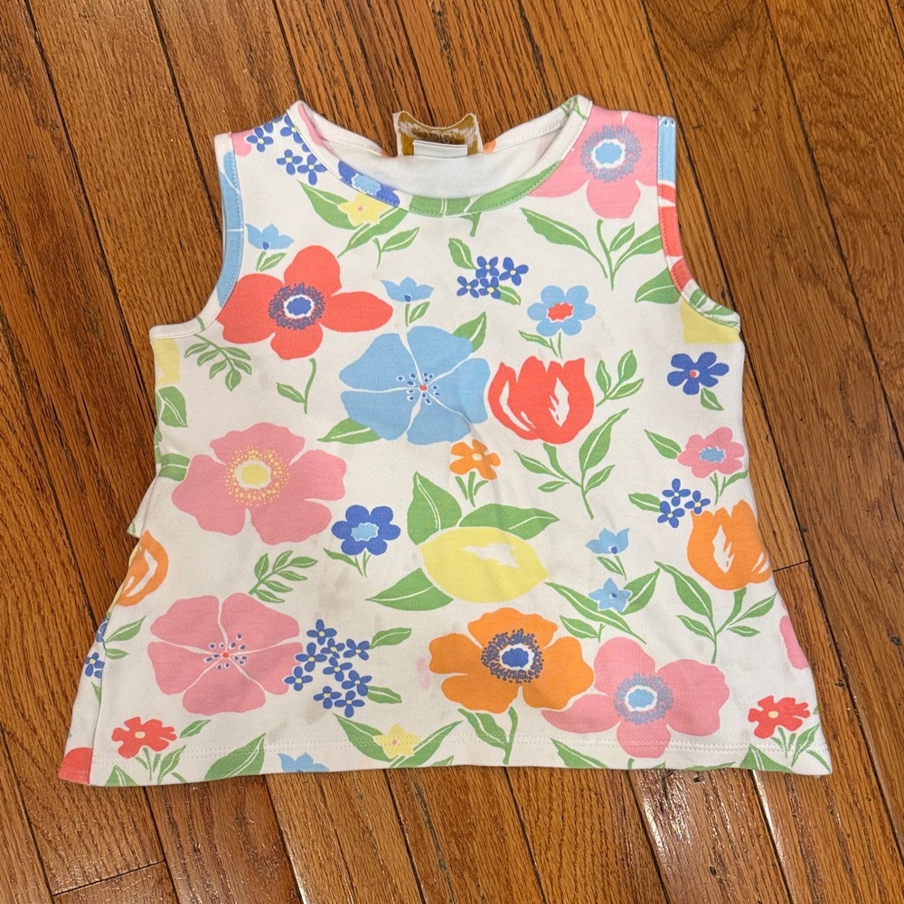 The Beaufort Bonnet Company Kids Tank Top - Floral Delight
